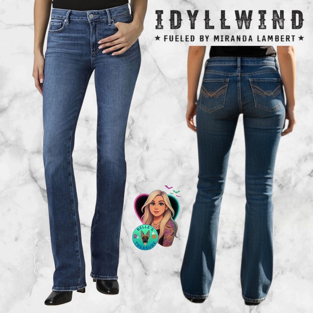 Idyllwind Jeans Women's 16 Rebel Mid‎ Rise Bootcut Stretch Denim Western Cowgirl